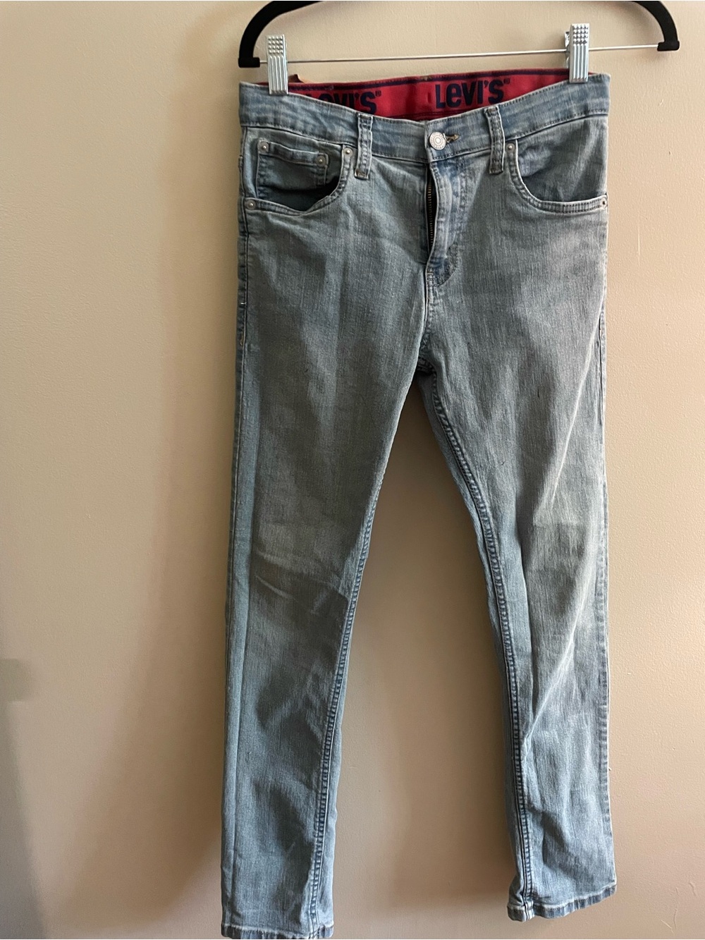 Levi’s 511 Slim Jeans Youth Size 16 Regular (28) Light Wash Stretch Denim